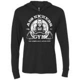 T-Shirts Vintage Black / X-Small Ass Kickers Gym Triblend Long Sleeve Hoodie Tee