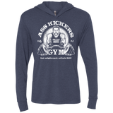 T-Shirts Vintage Navy / X-Small Ass Kickers Gym Triblend Long Sleeve Hoodie Tee