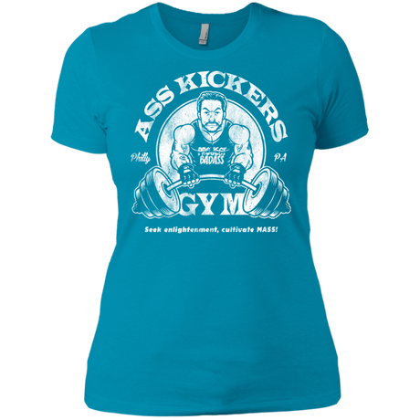 T-Shirts Turquoise / X-Small Ass Kickers Gym Women's Premium T-Shirt