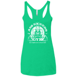 T-Shirts Envy / X-Small Ass Kickers Gym Women's Triblend Racerback Tank