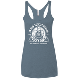 T-Shirts Indigo / X-Small Ass Kickers Gym Women's Triblend Racerback Tank