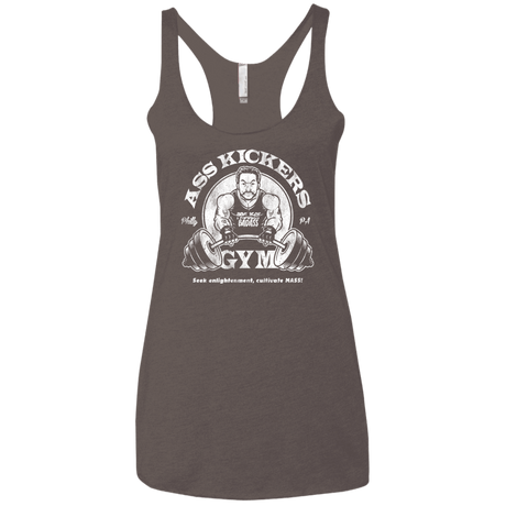 T-Shirts Macchiato / X-Small Ass Kickers Gym Women's Triblend Racerback Tank