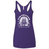 T-Shirts Purple / X-Small Ass Kickers Gym Women's Triblend Racerback Tank