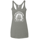 T-Shirts Venetian Grey / X-Small Ass Kickers Gym Women's Triblend Racerback Tank