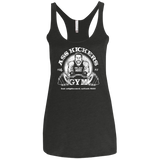 T-Shirts Vintage Black / X-Small Ass Kickers Gym Women's Triblend Racerback Tank