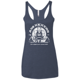 T-Shirts Vintage Navy / X-Small Ass Kickers Gym Women's Triblend Racerback Tank