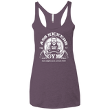 T-Shirts Vintage Purple / X-Small Ass Kickers Gym Women's Triblend Racerback Tank