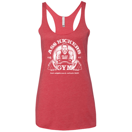 T-Shirts Vintage Red / X-Small Ass Kickers Gym Women's Triblend Racerback Tank