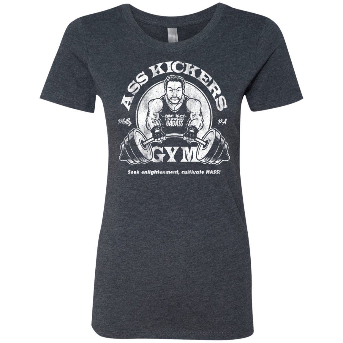 T-Shirts Vintage Navy / Small Ass Kickers Gym Women's Triblend T-Shirt