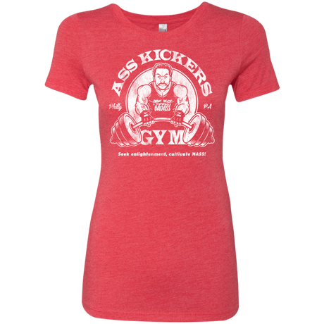 T-Shirts Vintage Red / Small Ass Kickers Gym Women's Triblend T-Shirt
