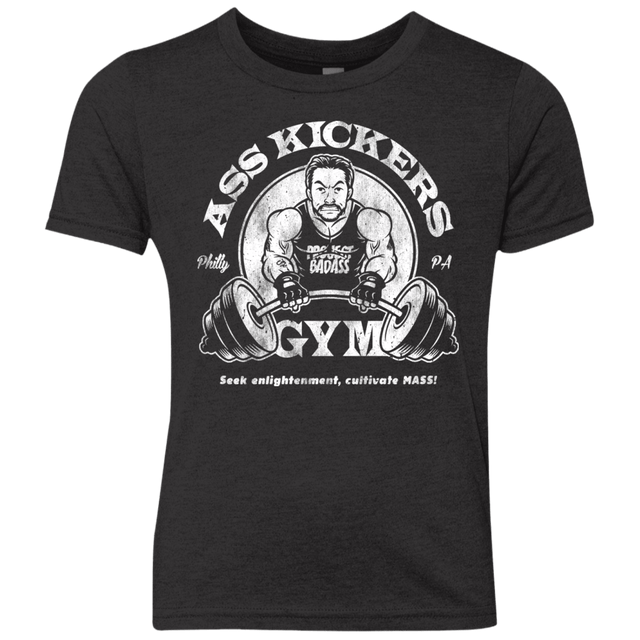 T-Shirts Vintage Black / YXS Ass Kickers Gym Youth Triblend T-Shirt