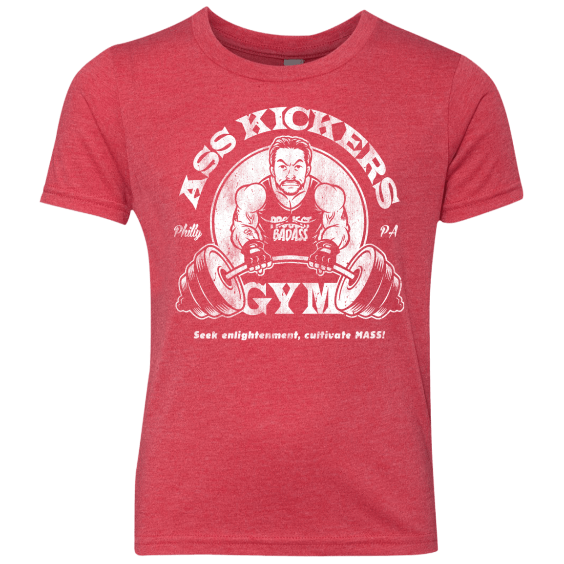 T-Shirts Vintage Red / YXS Ass Kickers Gym Youth Triblend T-Shirt