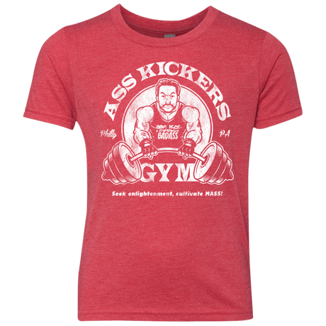 T-Shirts Vintage Red / YXS Ass Kickers Gym Youth Triblend T-Shirt