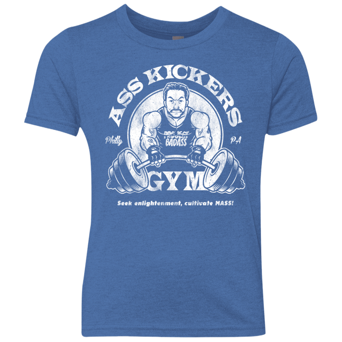 T-Shirts Vintage Royal / YXS Ass Kickers Gym Youth Triblend T-Shirt