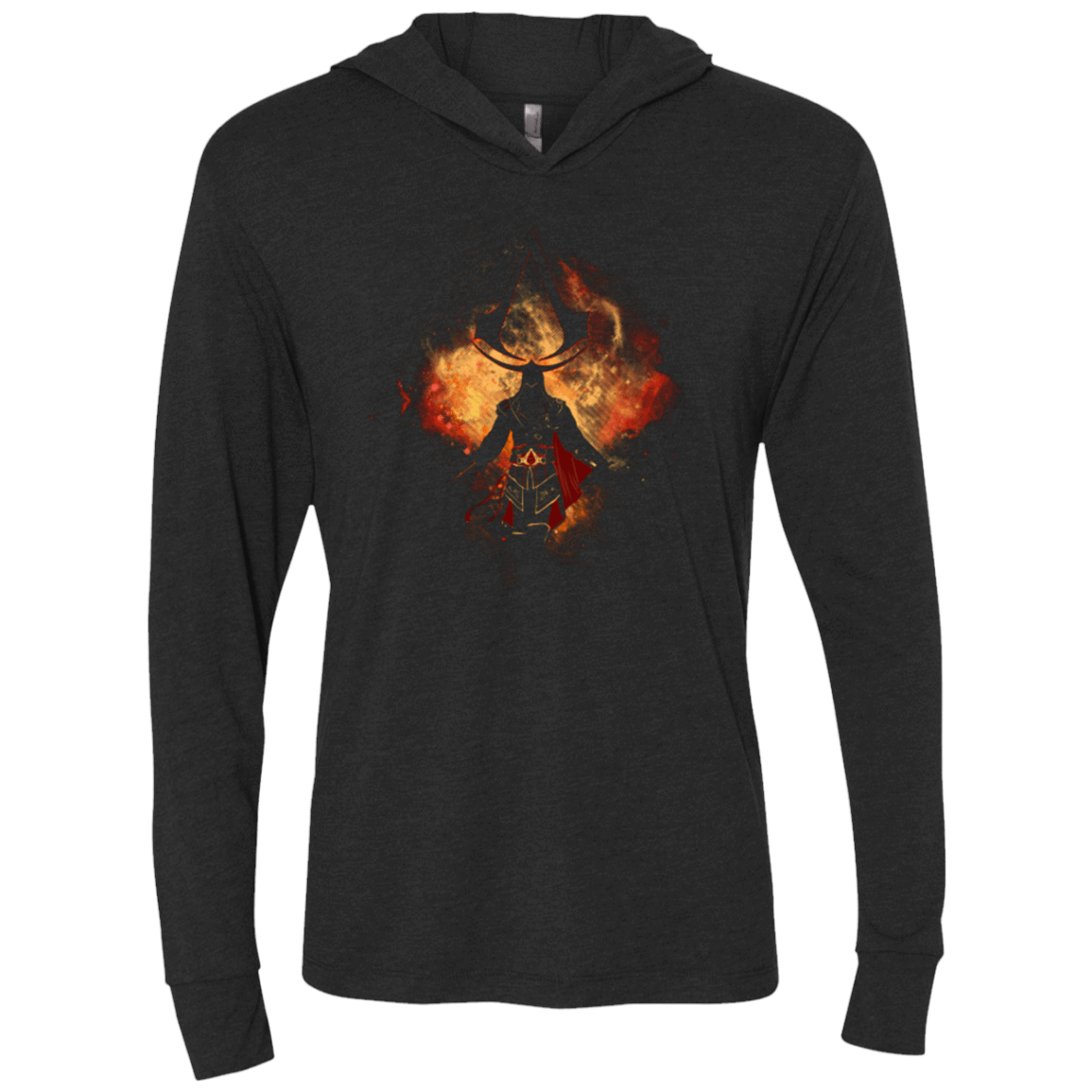 T-Shirts Vintage Black / X-Small ASSASSIN ART Triblend Long Sleeve Hoodie Tee