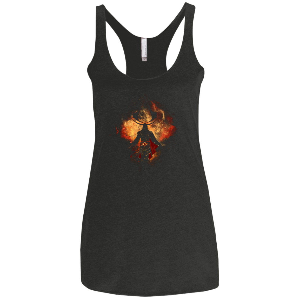 T-Shirts Vintage Black / X-Small ASSASSIN ART Women's Triblend Racerback Tank