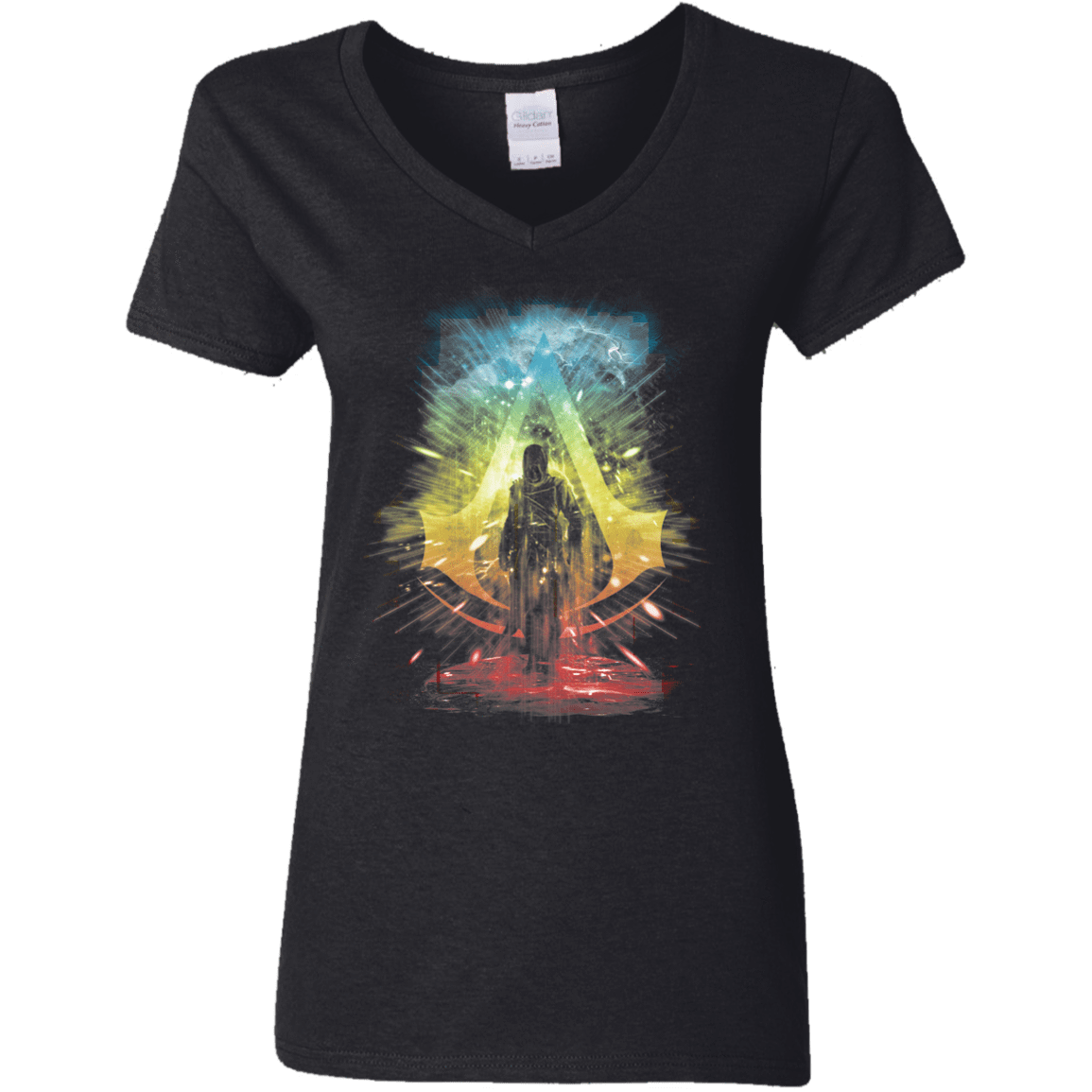 T-Shirts Black / S Assassin's Storm Women's V-Neck T-Shirt