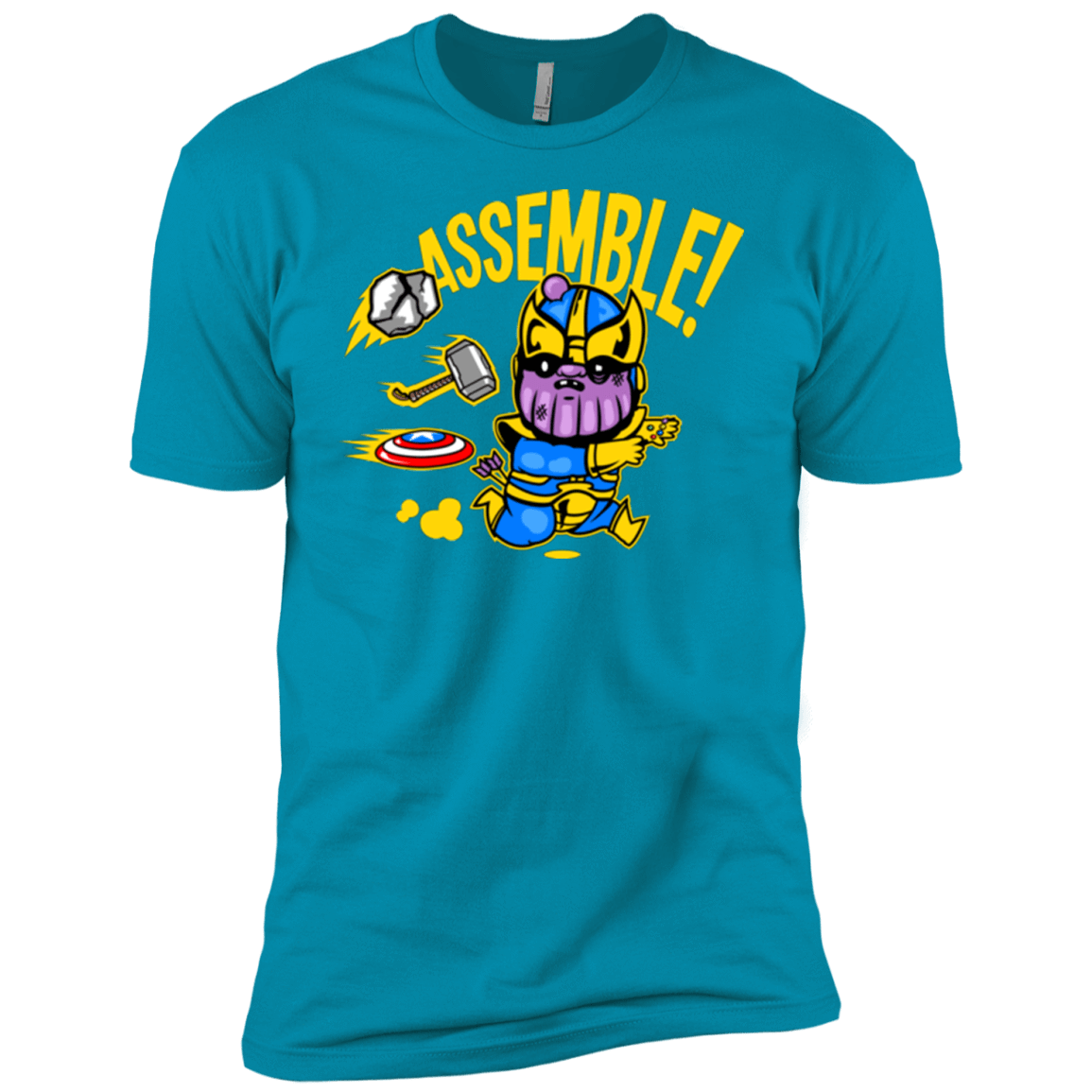 T-Shirts Turquoise / YXS Assemble Boys Premium T-Shirt