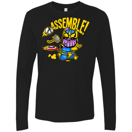 T-Shirts Black / Small Assemble Men's Premium Long Sleeve