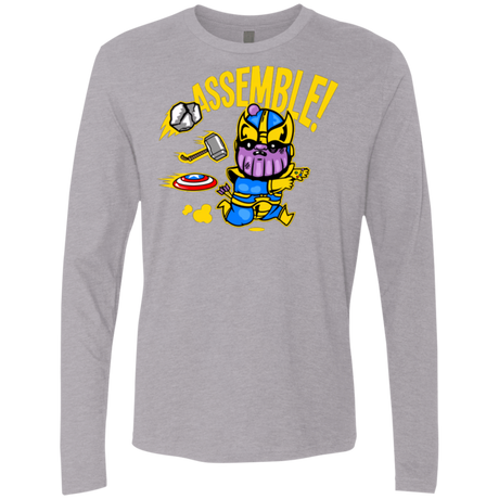 T-Shirts Heather Grey / Small Assemble Men's Premium Long Sleeve