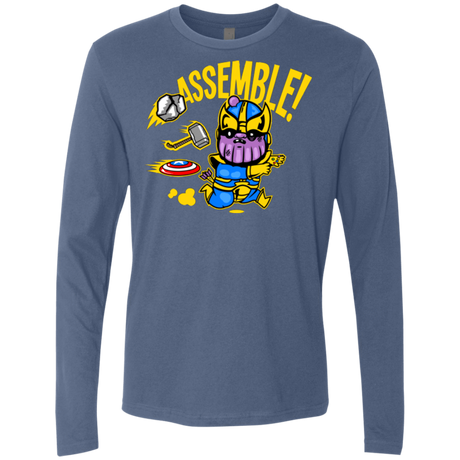 T-Shirts Indigo / Small Assemble Men's Premium Long Sleeve