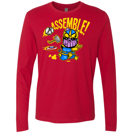 T-Shirts Red / Small Assemble Men's Premium Long Sleeve