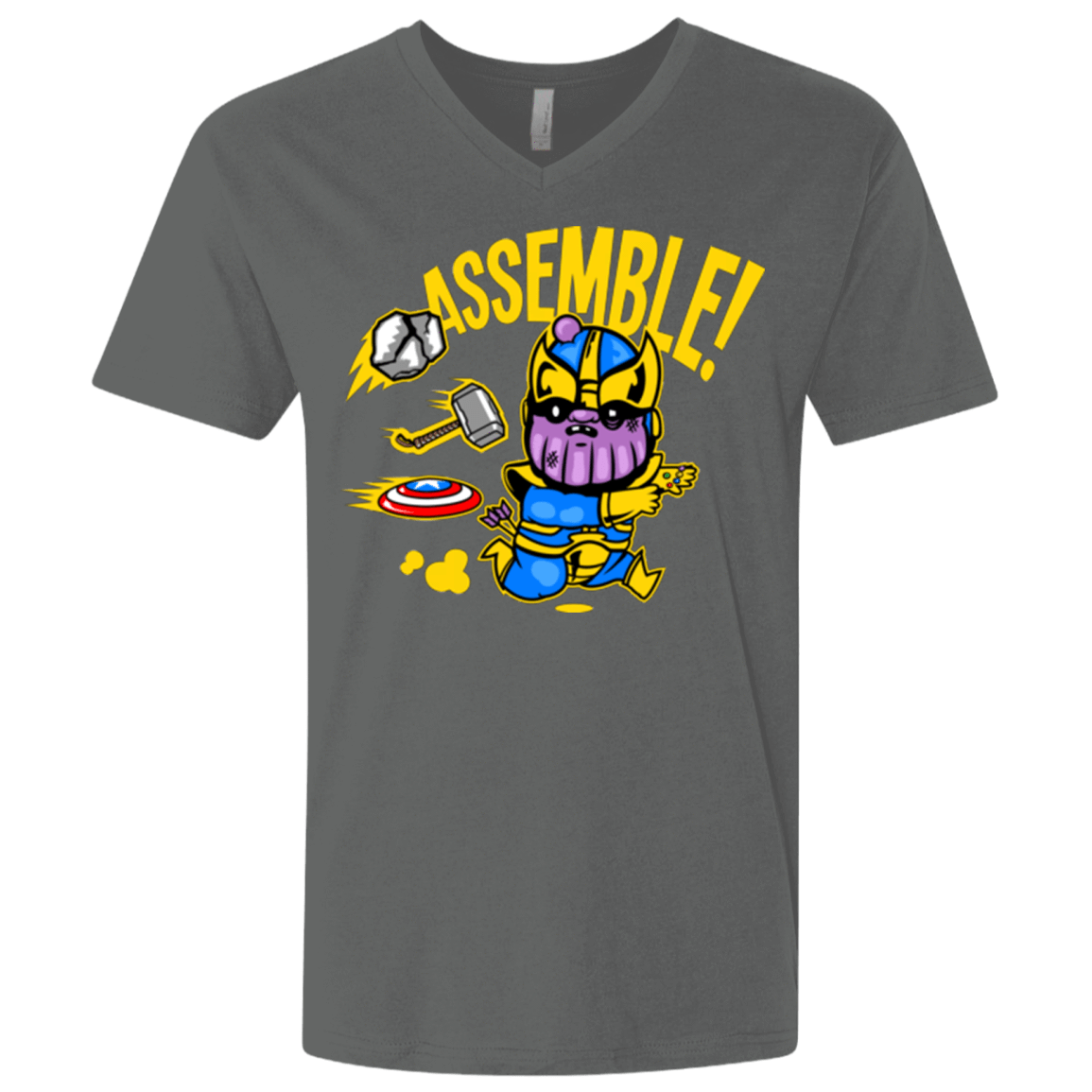 T-Shirts Heavy Metal / X-Small Assemble Men's Premium V-Neck