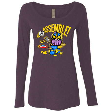 T-Shirts Vintage Purple / Small Assemble Women's Triblend Long Sleeve Shirt