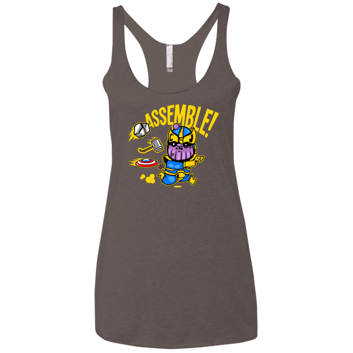 T-Shirts Macchiato / X-Small Assemble Women's Triblend Racerback Tank