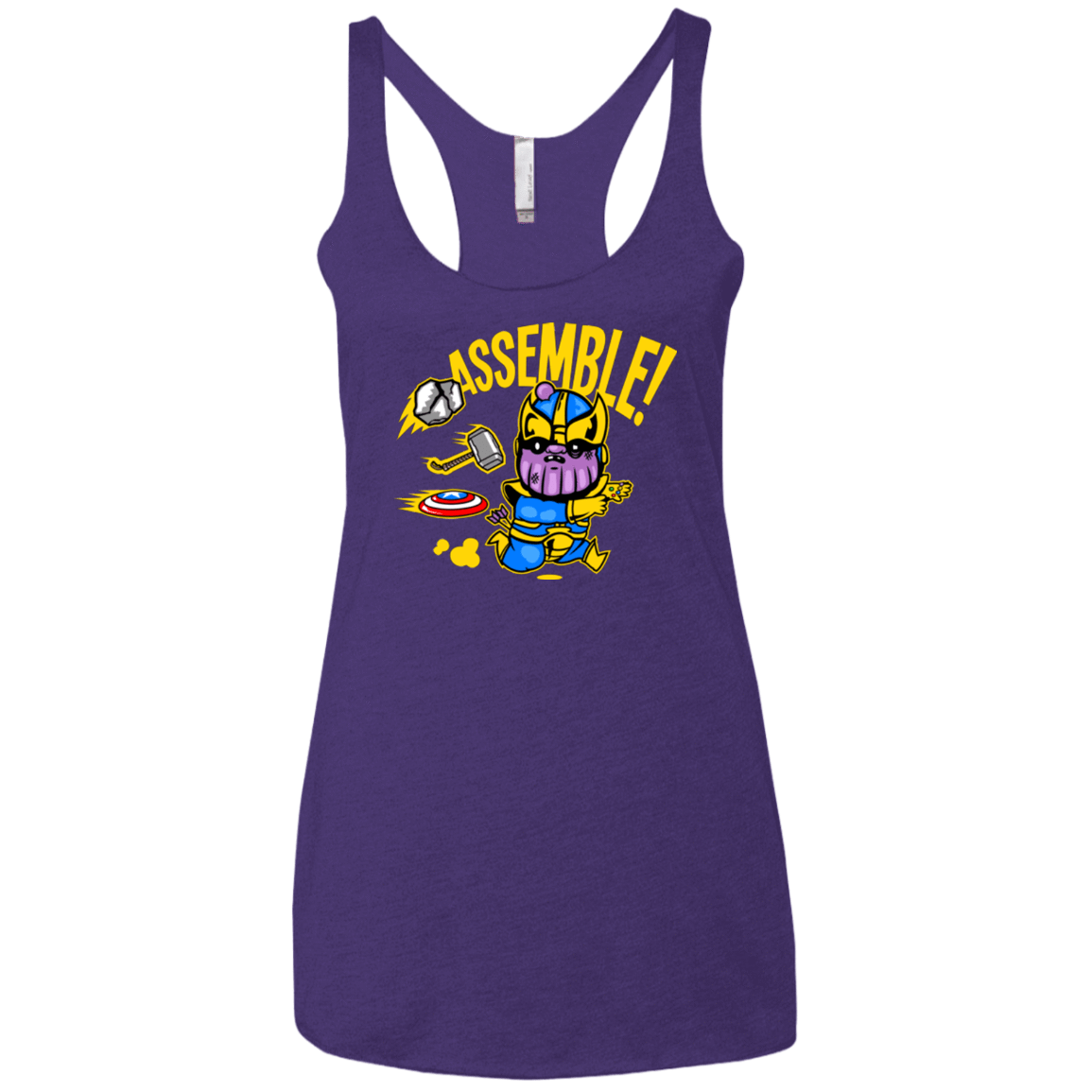 T-Shirts Purple / X-Small Assemble Women's Triblend Racerback Tank