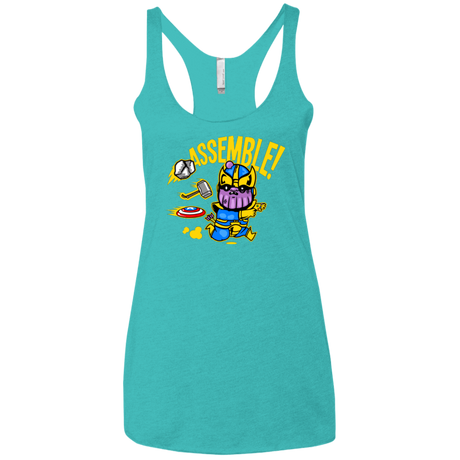 T-Shirts Tahiti Blue / X-Small Assemble Women's Triblend Racerback Tank