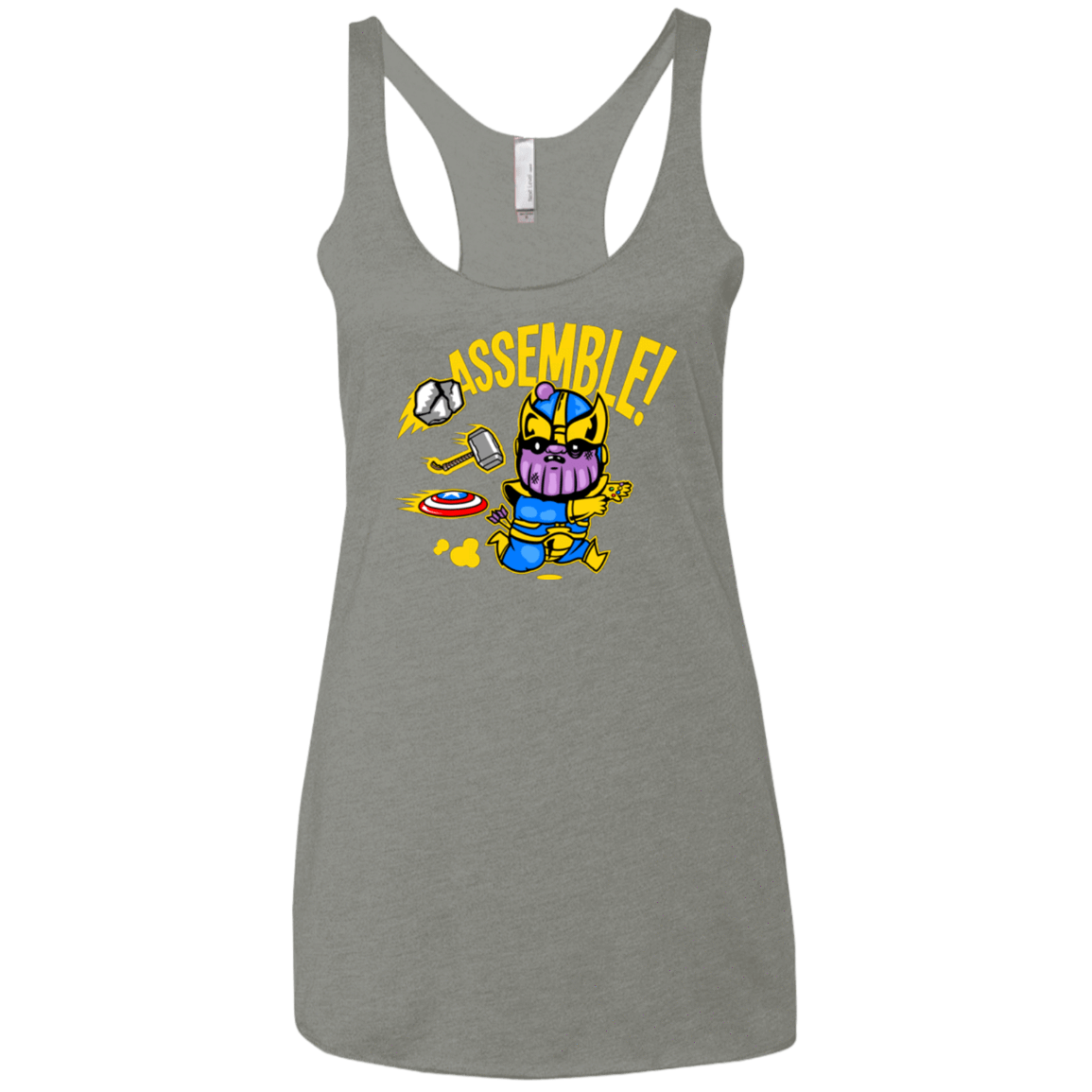 T-Shirts Venetian Grey / X-Small Assemble Women's Triblend Racerback Tank