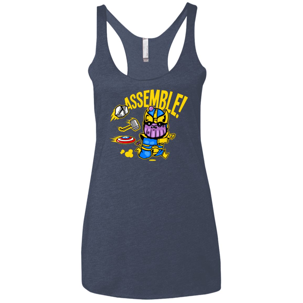 T-Shirts Vintage Navy / X-Small Assemble Women's Triblend Racerback Tank