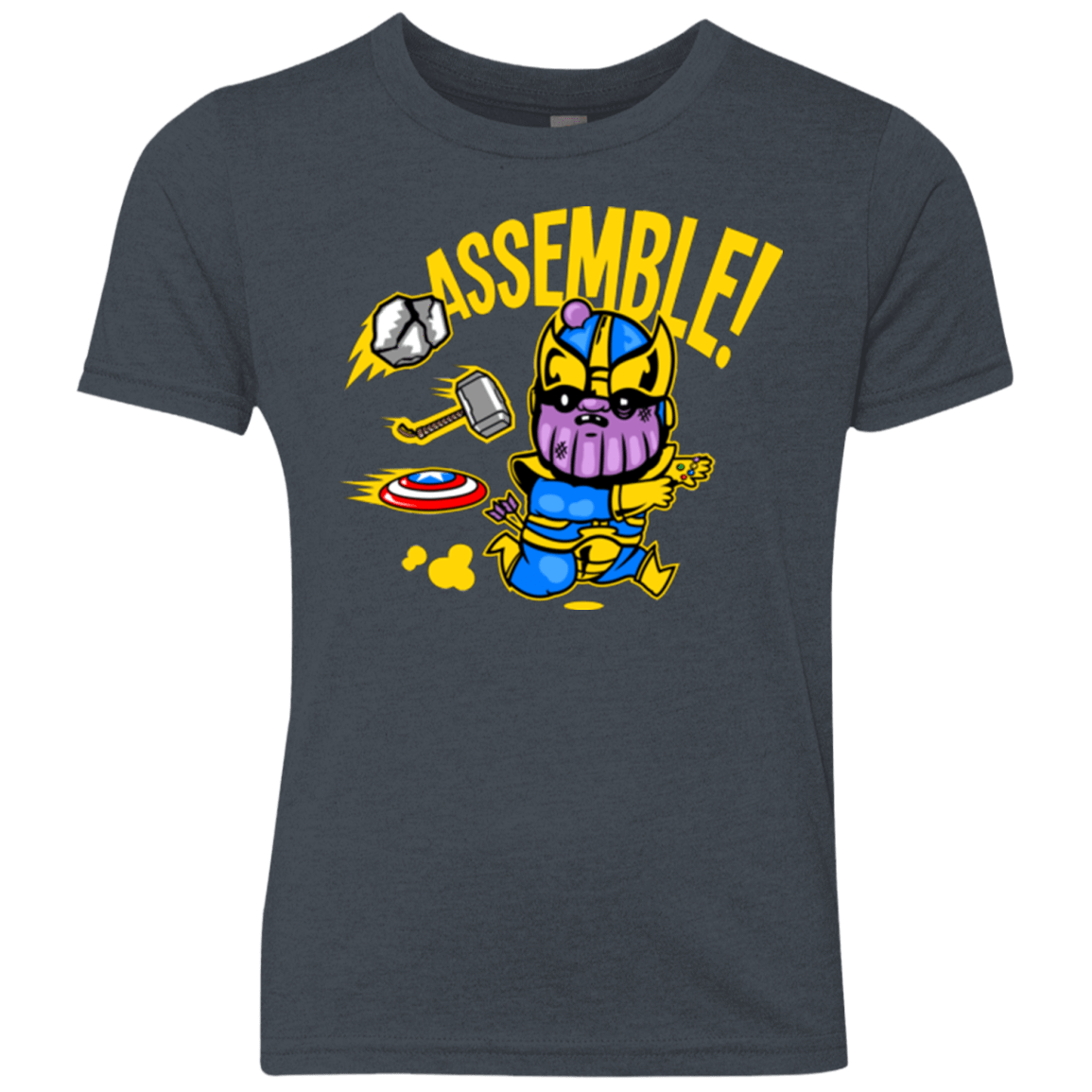 T-Shirts Vintage Navy / YXS Assemble Youth Triblend T-Shirt