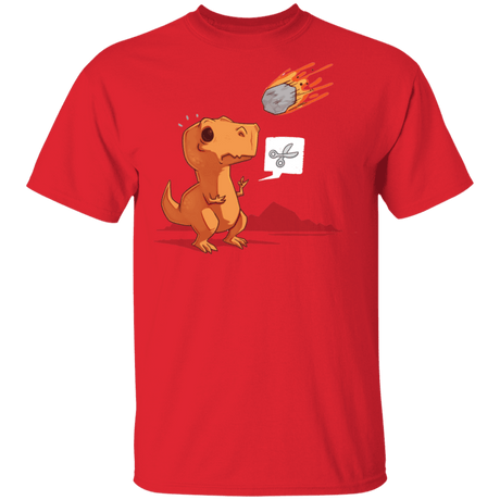 T-Shirts Red / S Asteroid Paper Scissors Trama T-Shirt