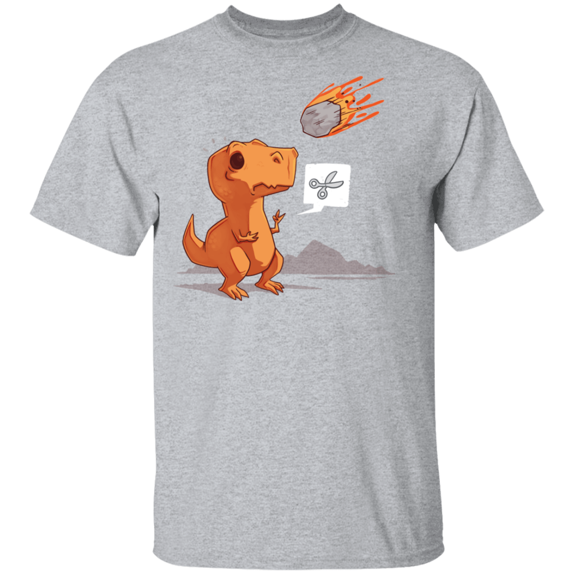 T-Shirts Sport Grey / YXS Asteroid Paper Scissors Trama Youth T-Shirt