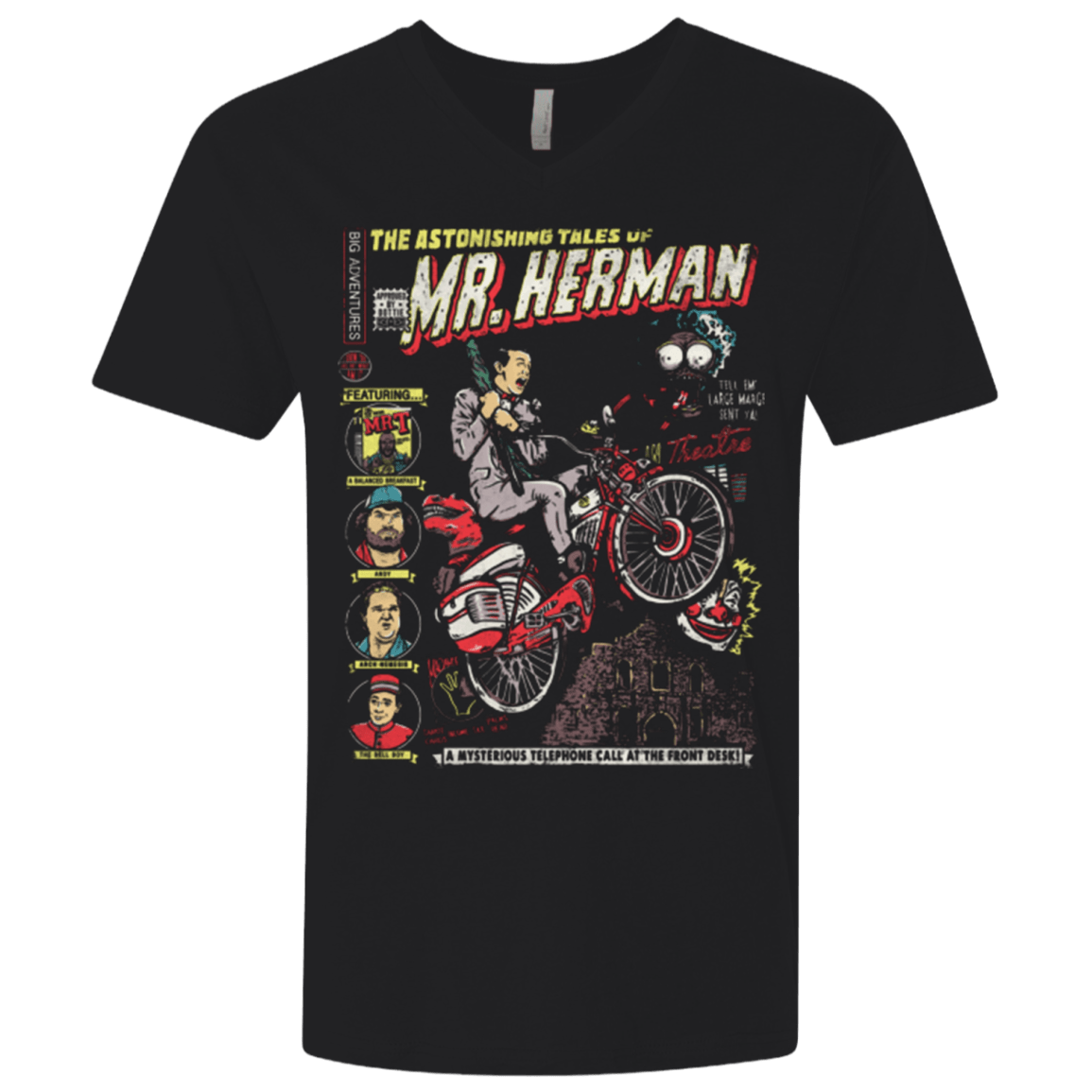 T-Shirts Black / X-Small Astonishing Adventures Men's Premium V-Neck