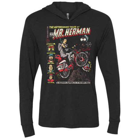 T-Shirts Vintage Black / X-Small Astonishing Adventures Triblend Long Sleeve Hoodie Tee