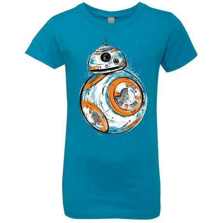 T-Shirts Turquoise / YXS Astromech Droid Girls Premium T-Shirt