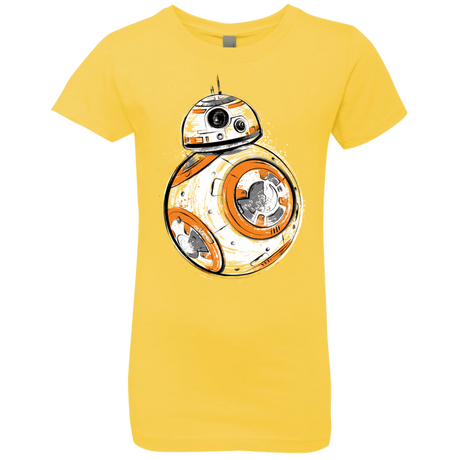 T-Shirts Vibrant Yellow / YXS Astromech Droid Girls Premium T-Shirt