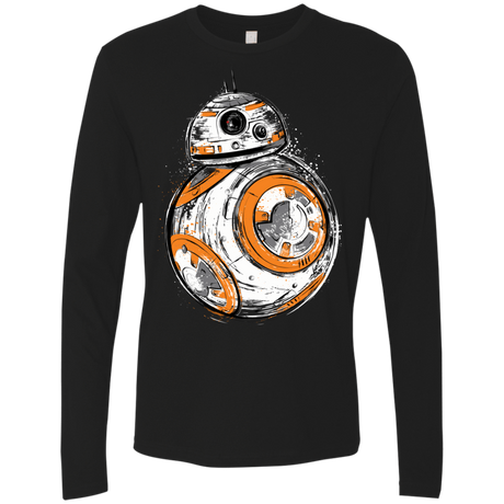 T-Shirts Black / Small Astromech Droid Men's Premium Long Sleeve