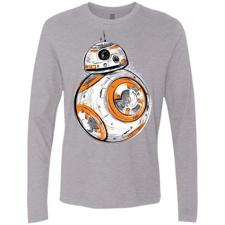 T-Shirts Heather Grey / Small Astromech Droid Men's Premium Long Sleeve