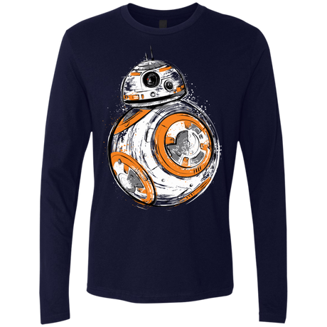 T-Shirts Midnight Navy / Small Astromech Droid Men's Premium Long Sleeve