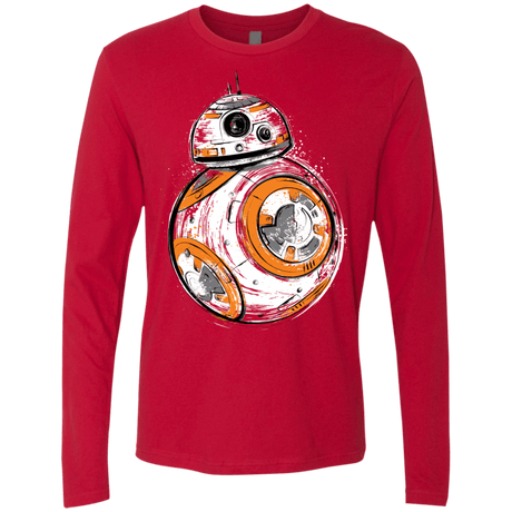 T-Shirts Red / Small Astromech Droid Men's Premium Long Sleeve