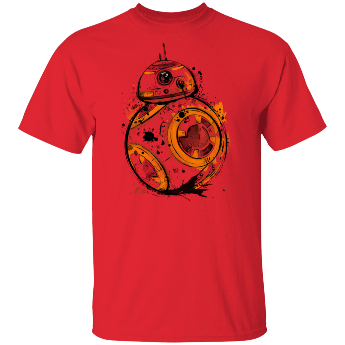 T-Shirts Red / S Astromech Droid Watercolor T-Shirt