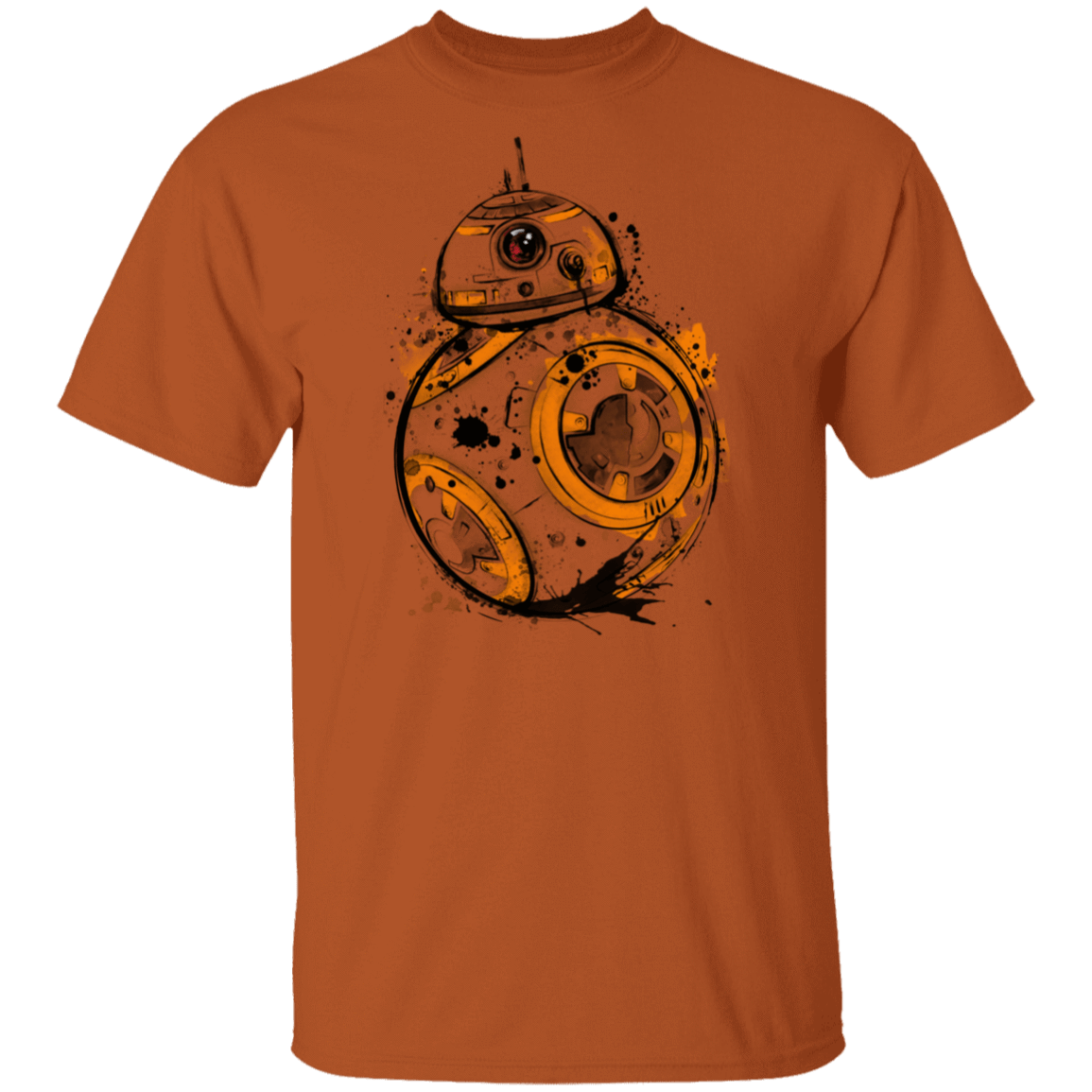 T-Shirts Texas Orange / S Astromech Droid Watercolor T-Shirt