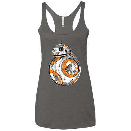 T-Shirts Premium Heather / X-Small Astromech Droid Women's Triblend Racerback Tank