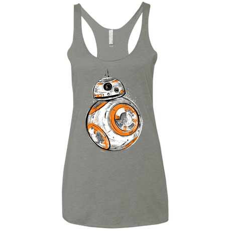 T-Shirts Venetian Grey / X-Small Astromech Droid Women's Triblend Racerback Tank
