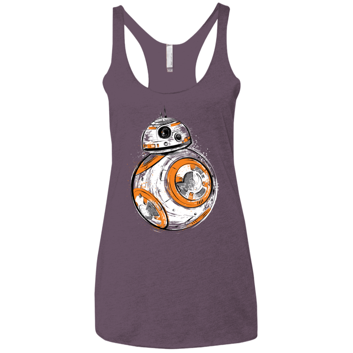 T-Shirts Vintage Purple / X-Small Astromech Droid Women's Triblend Racerback Tank