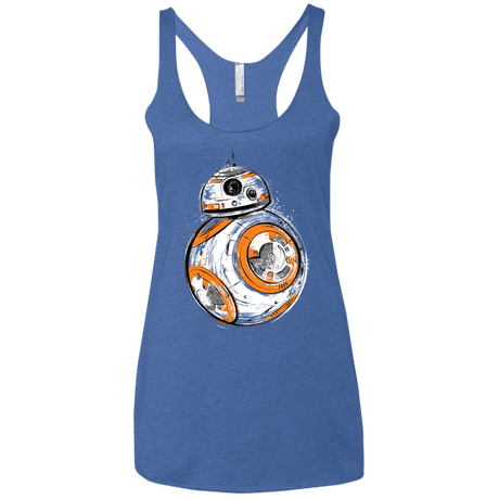 T-Shirts Vintage Royal / X-Small Astromech Droid Women's Triblend Racerback Tank